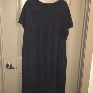 Gray sweater type dress